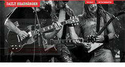 Desktop Screenshot of dailyheadbanger.com