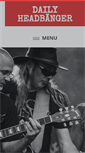 Mobile Screenshot of dailyheadbanger.com