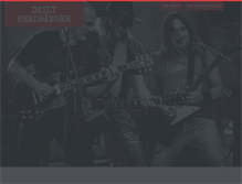 Tablet Screenshot of dailyheadbanger.com